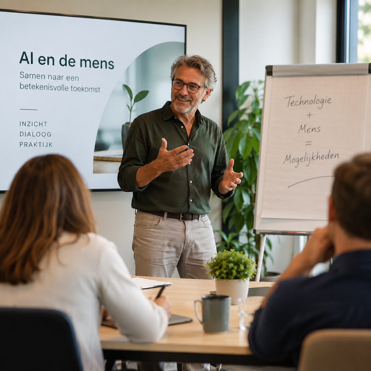 Workshop en presentatie over AI en de mens